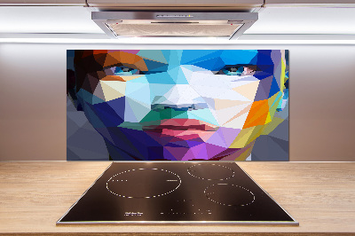 Achterwand keuken Abstracte vrouw