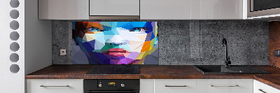 Achterwand keuken Abstracte vrouw