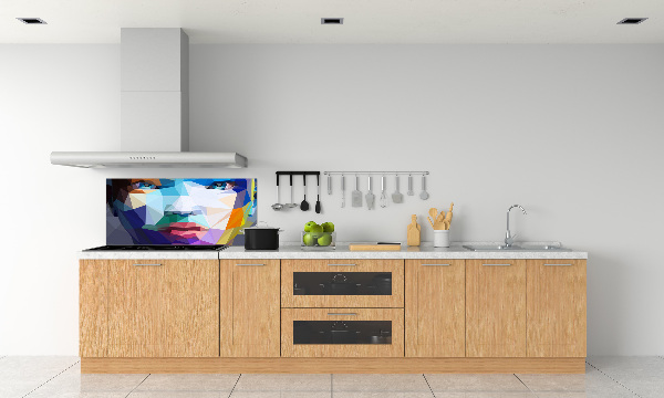 Achterwand keuken Abstracte vrouw