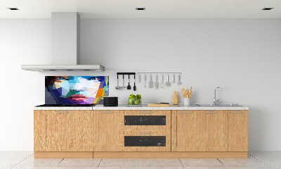 Achterwand keuken Abstracte vrouw