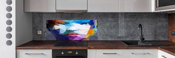 Achterwand keuken Abstracte vrouw