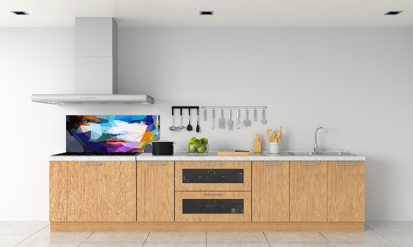 Achterwand keuken Abstracte vrouw