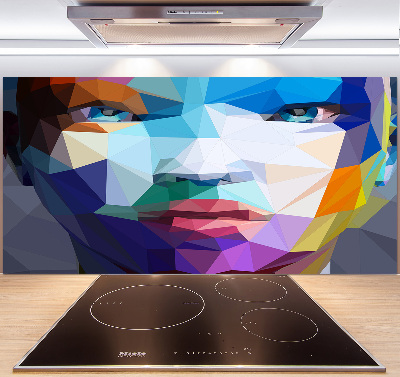 Achterwand keuken Abstracte vrouw