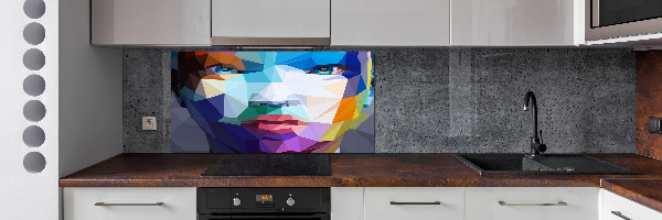 Achterwand keuken Abstracte vrouw