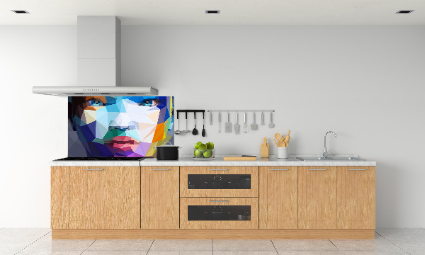 Achterwand keuken Abstracte vrouw