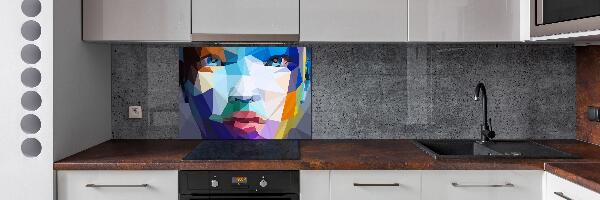 Achterwand keuken Abstracte vrouw