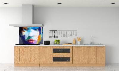 Achterwand keuken Abstracte vrouw