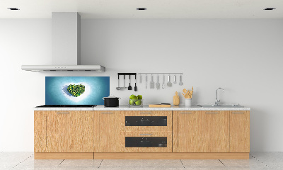 Spatplaat keuken Hartvormig eiland