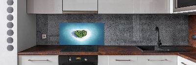 Spatplaat keuken Hartvormig eiland