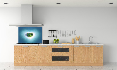 Spatplaat keuken Hartvormig eiland