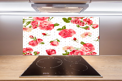 Keuken achterwand Rozen