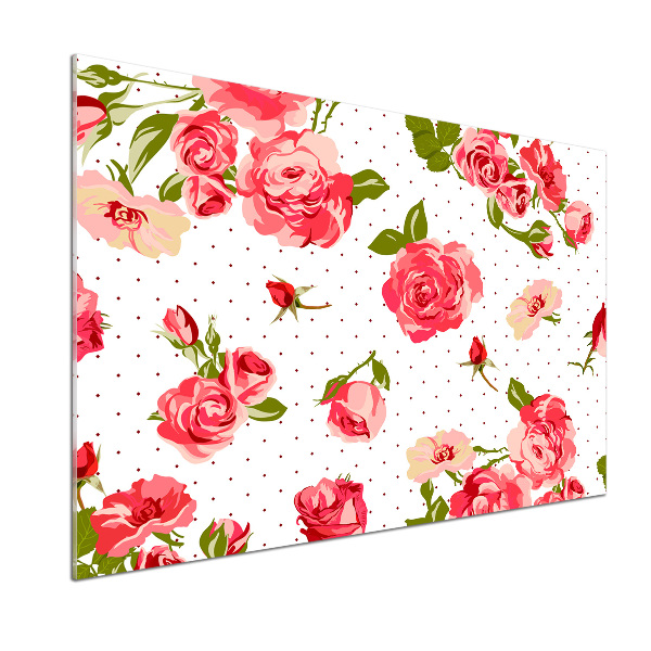 Keuken achterwand Rozen
