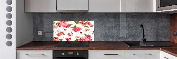 Keuken achterwand Rozen
