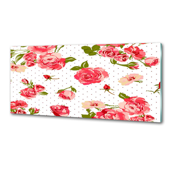 Keuken achterwand Rozen