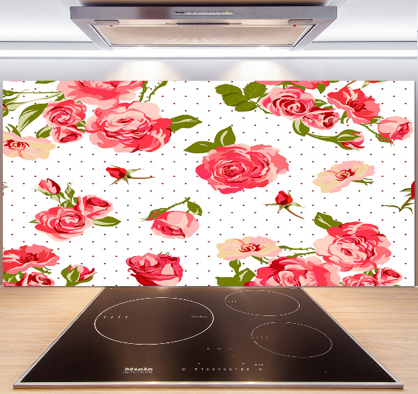 Keuken achterwand Rozen