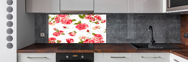 Keuken achterwand Rozen