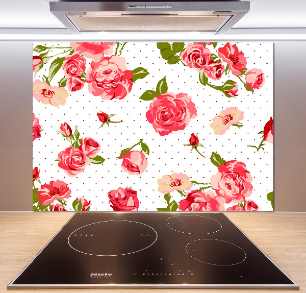 Keuken achterwand Rozen