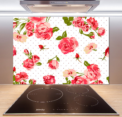 Keuken achterwand Rozen