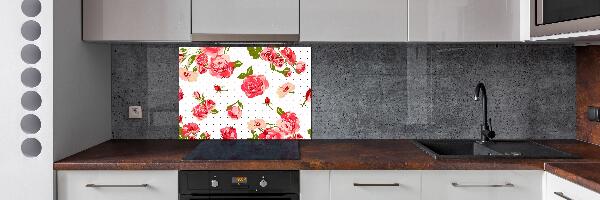 Keuken achterwand Rozen