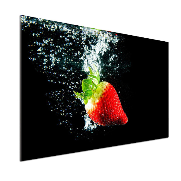 Keuken achterwand Aardbei onder water