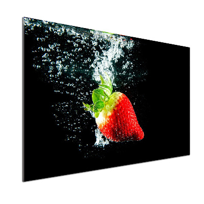 Keuken achterwand Aardbei onder water