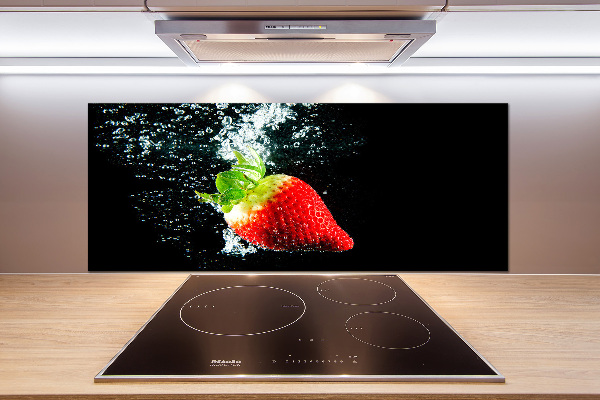 Keuken achterwand Aardbei onder water