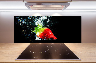 Keuken achterwand Aardbei onder water