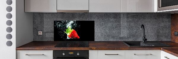 Keuken achterwand Aardbei onder water
