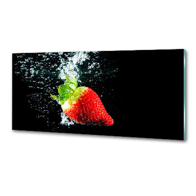 Keuken achterwand Aardbei onder water