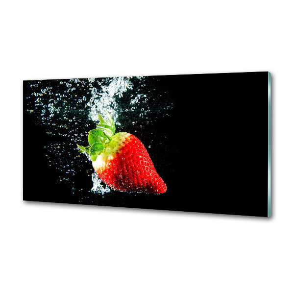 Keuken achterwand Aardbei onder water