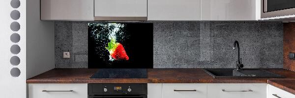 Keuken achterwand Aardbei onder water