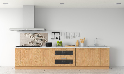 Spatscherm keuken Zen stenen zand