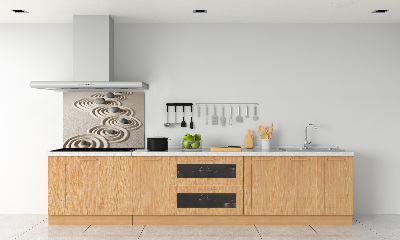 Spatscherm keuken Zen stenen zand