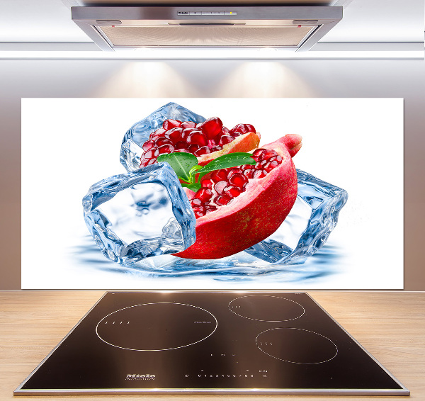 Achterwand keuken Granaatappel met ijs