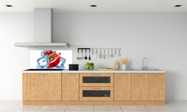Achterwand keuken Granaatappel met ijs