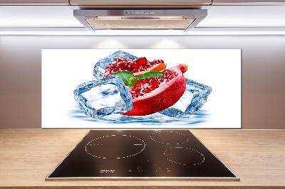 Achterwand keuken Granaatappel met ijs
