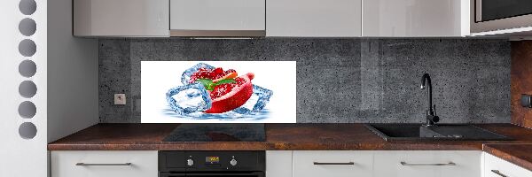 Achterwand keuken Granaatappel met ijs