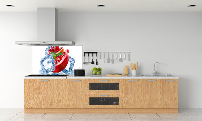 Achterwand keuken Granaatappel met ijs