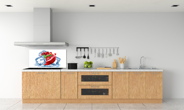 Achterwand keuken Granaatappel met ijs