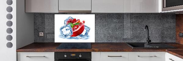 Achterwand keuken Granaatappel met ijs