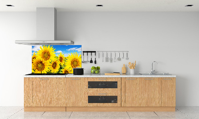 Achterwand keuken Zonnebloemen
