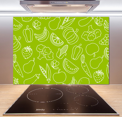 Spatplaat keuken Fruit en groenten