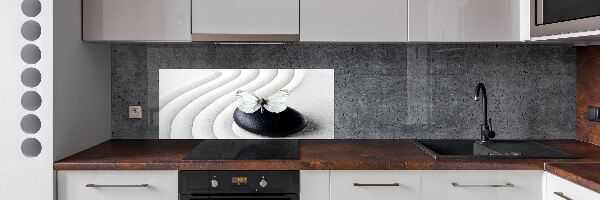 Spatplaat keuken Zensteen en vlinder