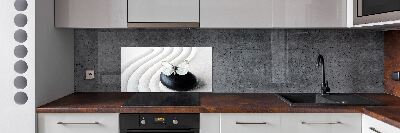Spatplaat keuken Zensteen en vlinder
