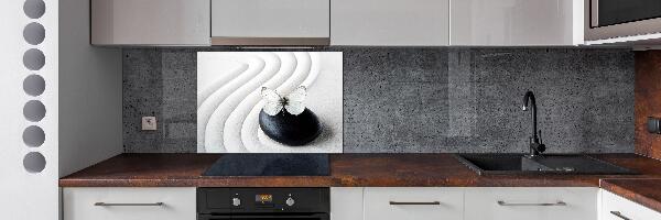 Spatplaat keuken Zensteen en vlinder