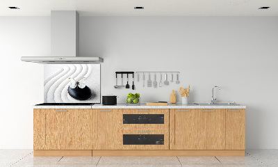 Spatplaat keuken Zensteen en vlinder