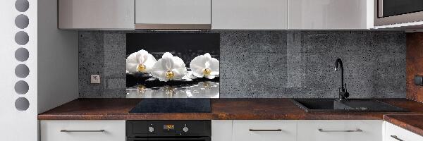Spatscherm keuken Orchidee