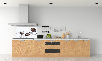 Spatscherm keuken Kokosnoot met water