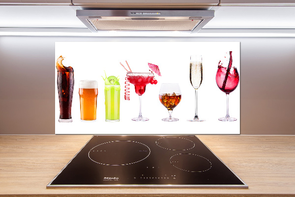 Spatplaat keuken Drankenset