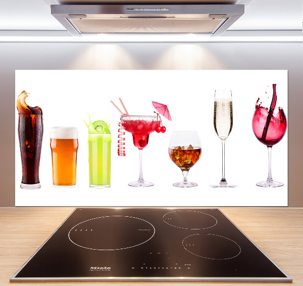 Spatplaat keuken Drankenset